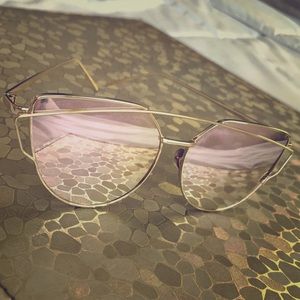 Rose gold sunglasses